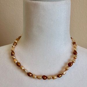 Honora Chocolate & Cream Freshwater Pearl Necklace